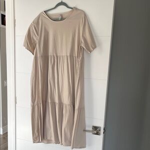 Elegant Beige Women's Dress